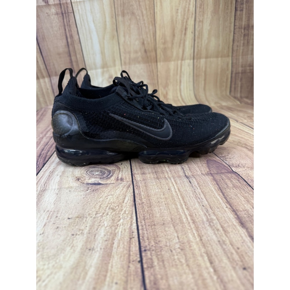 Nike Air VaporMax 2021 Flyknit Triple Black Running Shoes DH4084-001 Mens